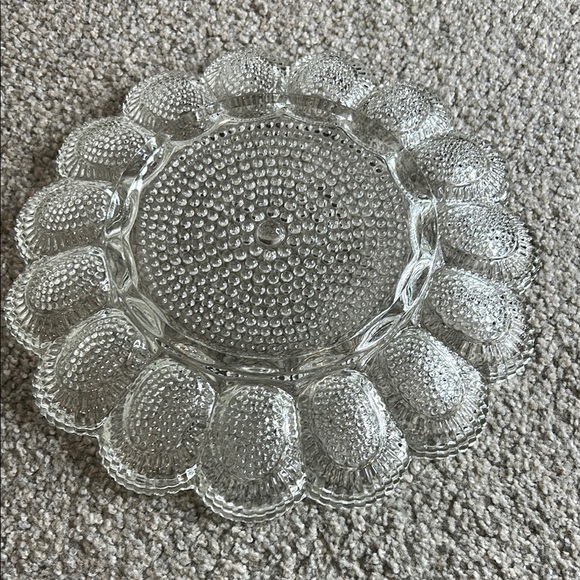 Vintage 1960 Indiana Glass Deviled Egg Tray - Picture 2 of 4